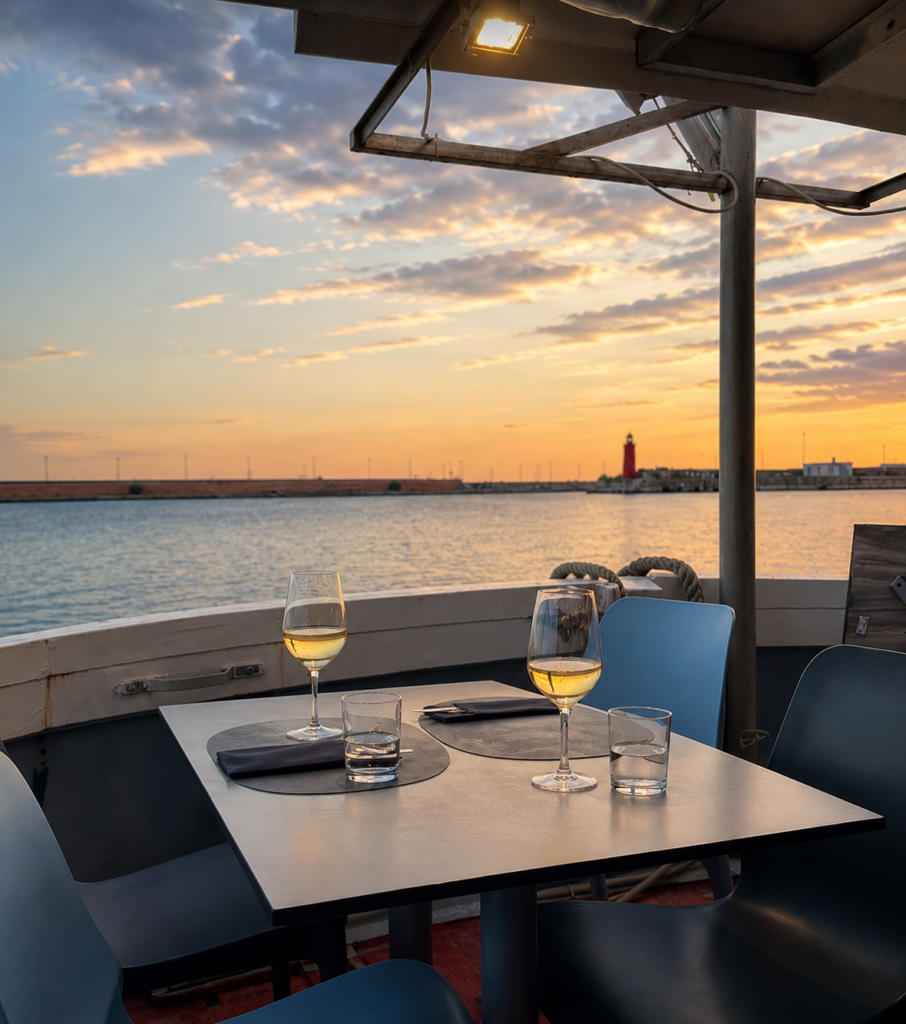 Où manger à Imperia meilleurs restaurant en bord de mer sur un bateau ittiturismo pingone imperia