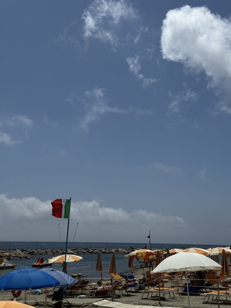 Plage ligurie italie