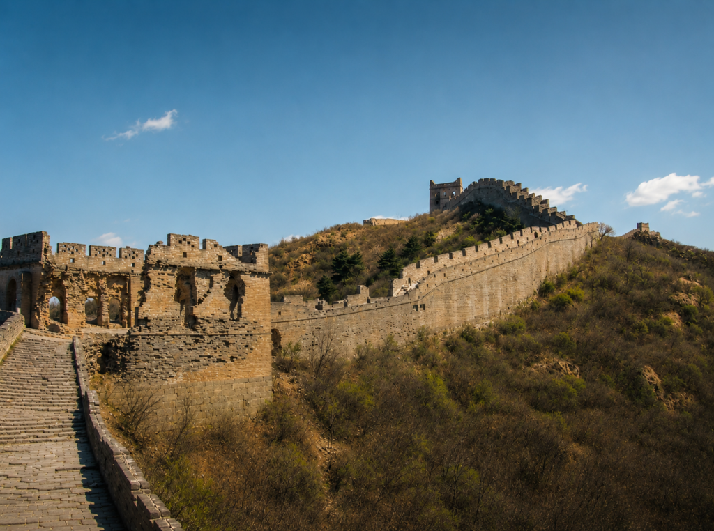 Jinshanling  grande muraille de Chine depuis Pekin