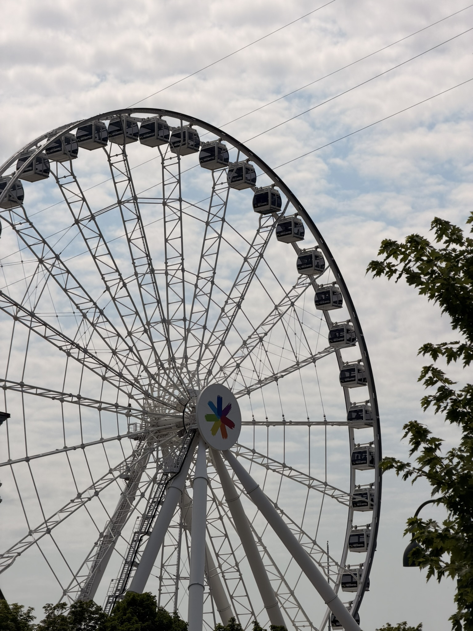 Grande roue du Vieux-Port de Montréal au Québec